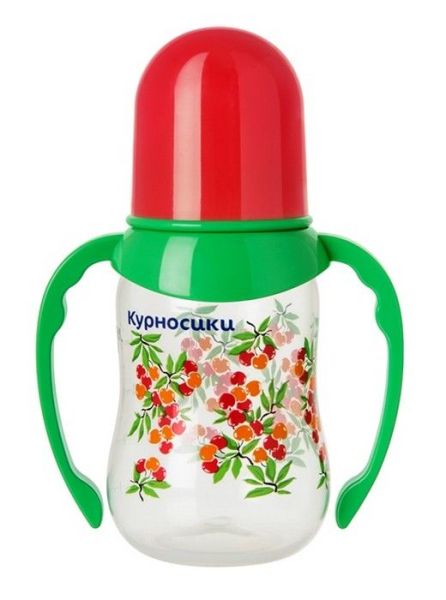 Изображение товара Бутылочка приталенная с ручками и 2-мя силиконовыми сосками Курносики фрукты 125 мл Бутылочка приталенная с ручками и 2-мя силиконовыми сосками Курносики фрукты 125 мл фотография
