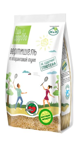 Изображение товара Ешь Здорово амарантовые макароны без глютена вермишель, 250 г Ешь Здорово амарантовые макароны без глютена вермишель, 250 г фотография