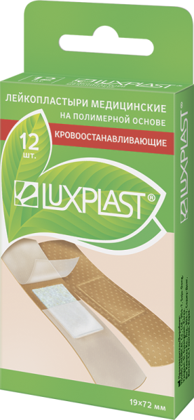Изображение товара Пластырь Люкспласт набор кровоостанавливающий 1,9*7,2 №12 Пластырь Люкспласт набор кровоостанавливающий 1,9*7,2 №12 фотография